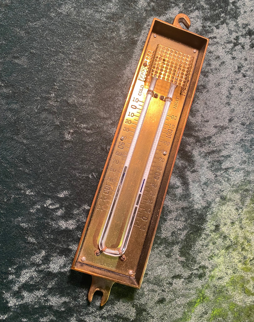 Extra-Large Brass Thermometer