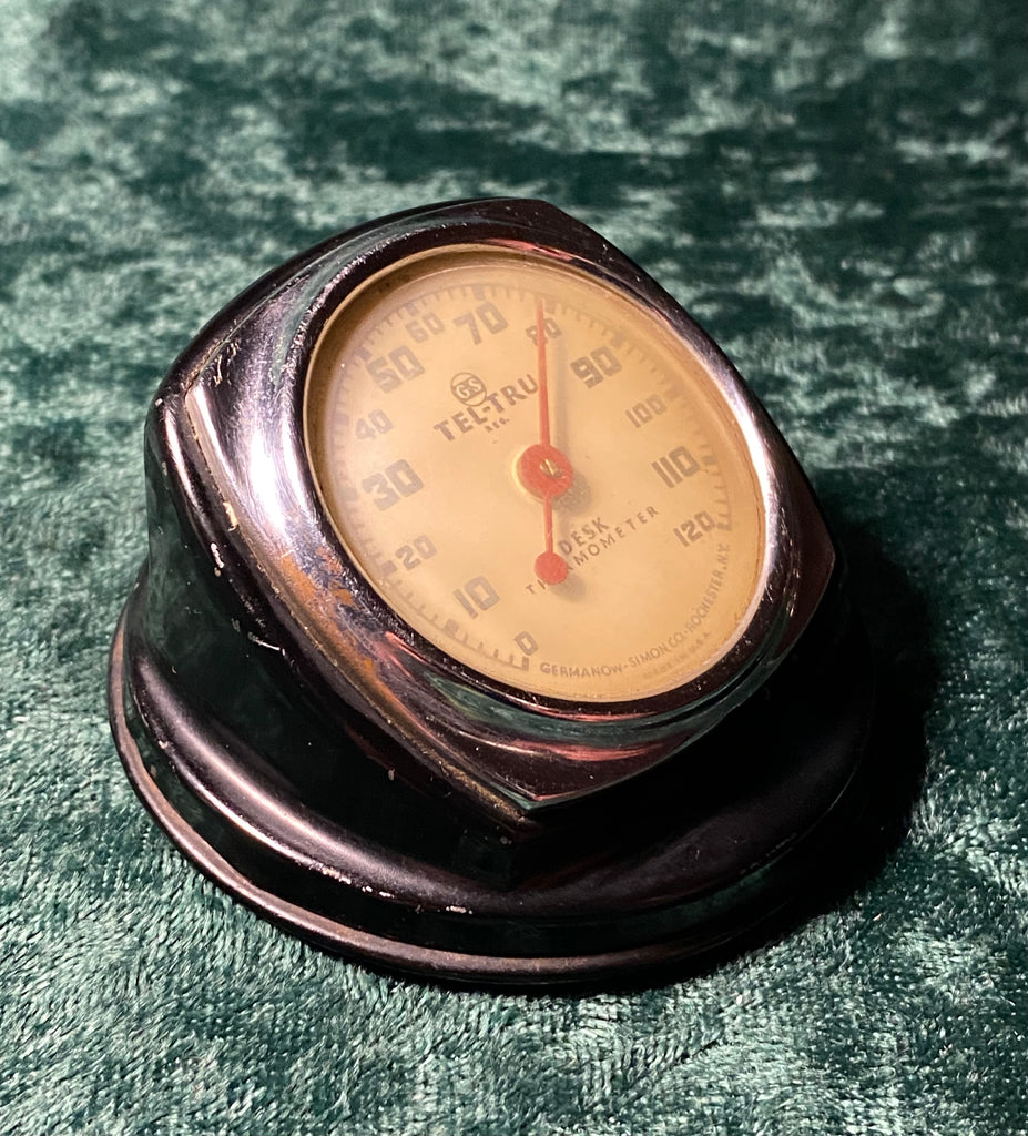 Vintage TEL-TRU Room Thermometer Germanow Simon Co Rochester
