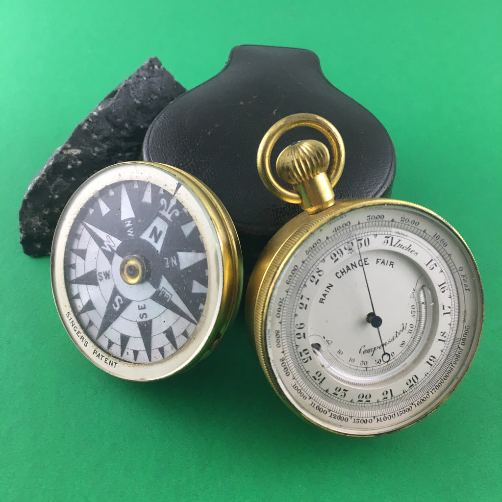 SALE - Vintage French Testrite Pocket Compass - $125.00 - Fine Weather  Instruments - The Weather Store