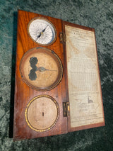 Antique Surveyors Compendium Fletcher & Sinclair's Level & Angle Indicator Compass And Sundial Liverpool England