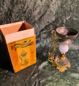 Zero Stock-Antique Cresolene Vaporizer Oil Lamp W/ Box