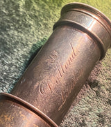 Zero Stock-Antique Draw Telescope Dollond London Nickel Silver Finish