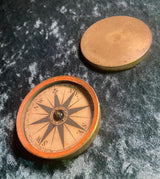 Antique Small Nautical Dry Card Compass Made in England Georgian Era