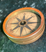 Antique Small Nautical Dry Card Compass Made in England Georgian Era