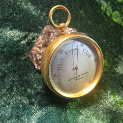 Zero Stock-Antique Pocket Barometer Made by Negretti Zambra London