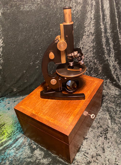 Zero Stock-Antique Microscope Carl Zeiss Jena Germany