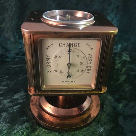 Tiffany & Co. Vintage Thermometer and Barometer Clock
